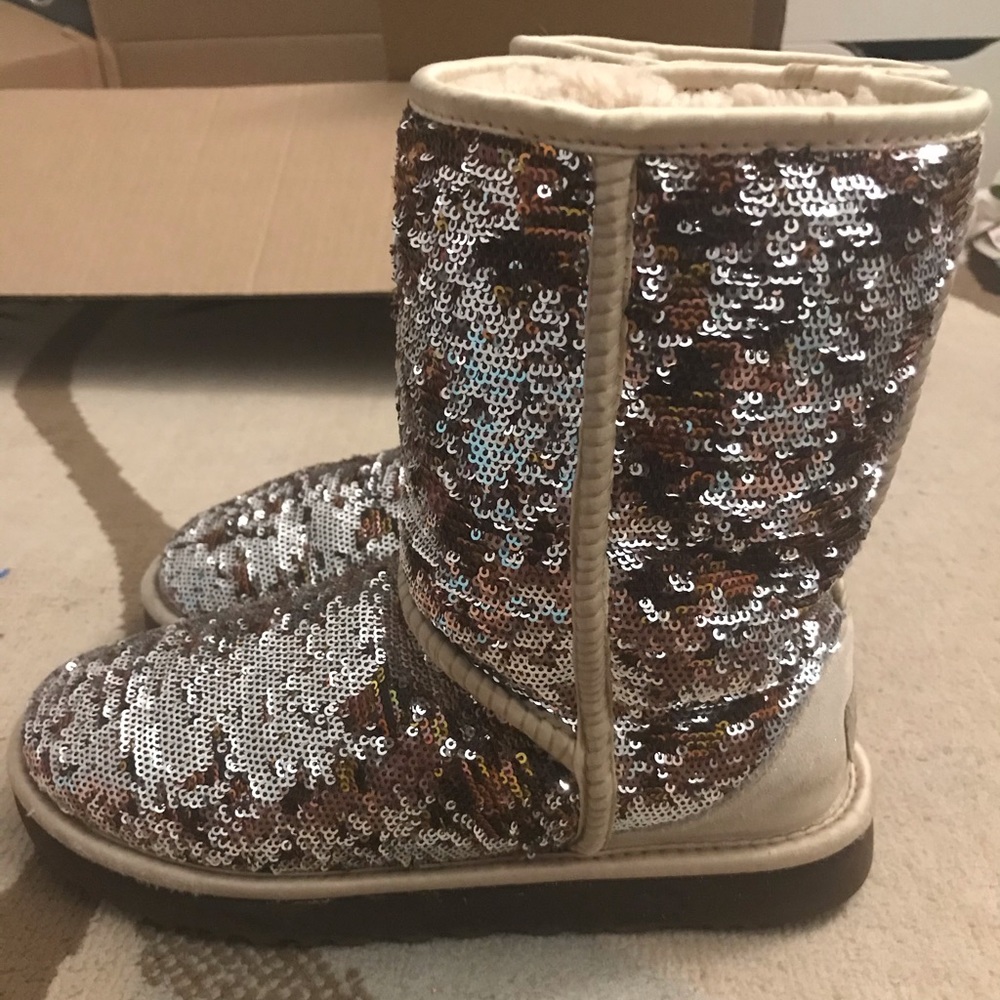 Ugg Champagne Sequin Boots